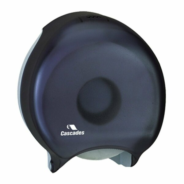 Cascades Pro Universal Bath Tissue Dispenser Black Single 9 in. Jumbo Roll DB09